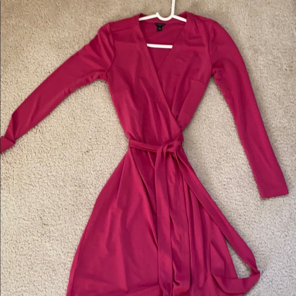 Ann Taylor Pink Wrap Dress